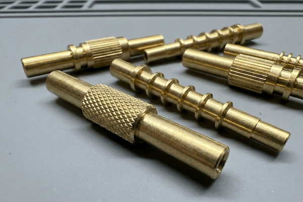 Custom Brass Pins & Sockets Knurling & Barbs (For Insert Molding)